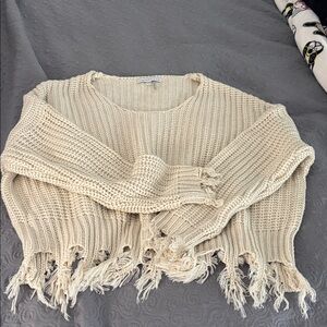 Young Fabulous & Broke Cream Knit Sweater